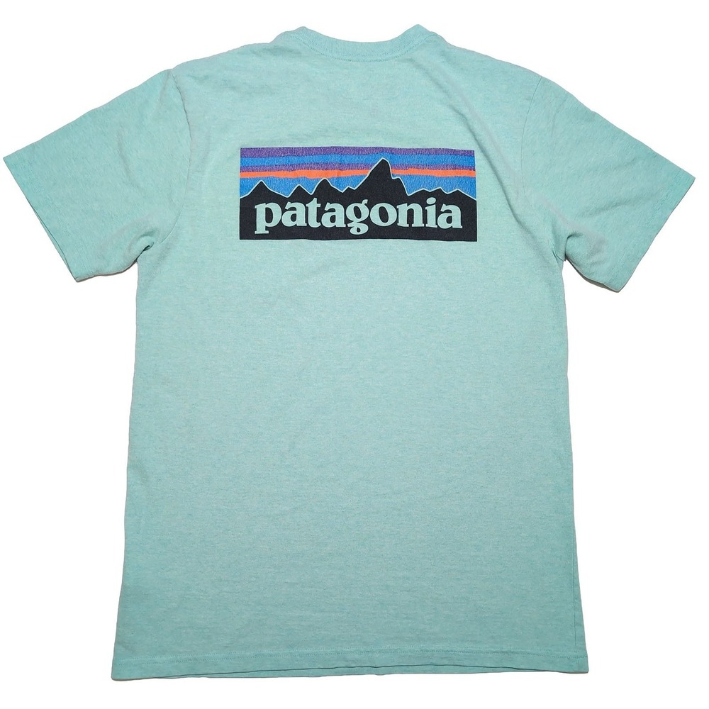 PATAGONIA Responsibili-Tee Short Sleeve T-Shirt P-6 Green 39178 Men's Medium M - Picture 3 of 11